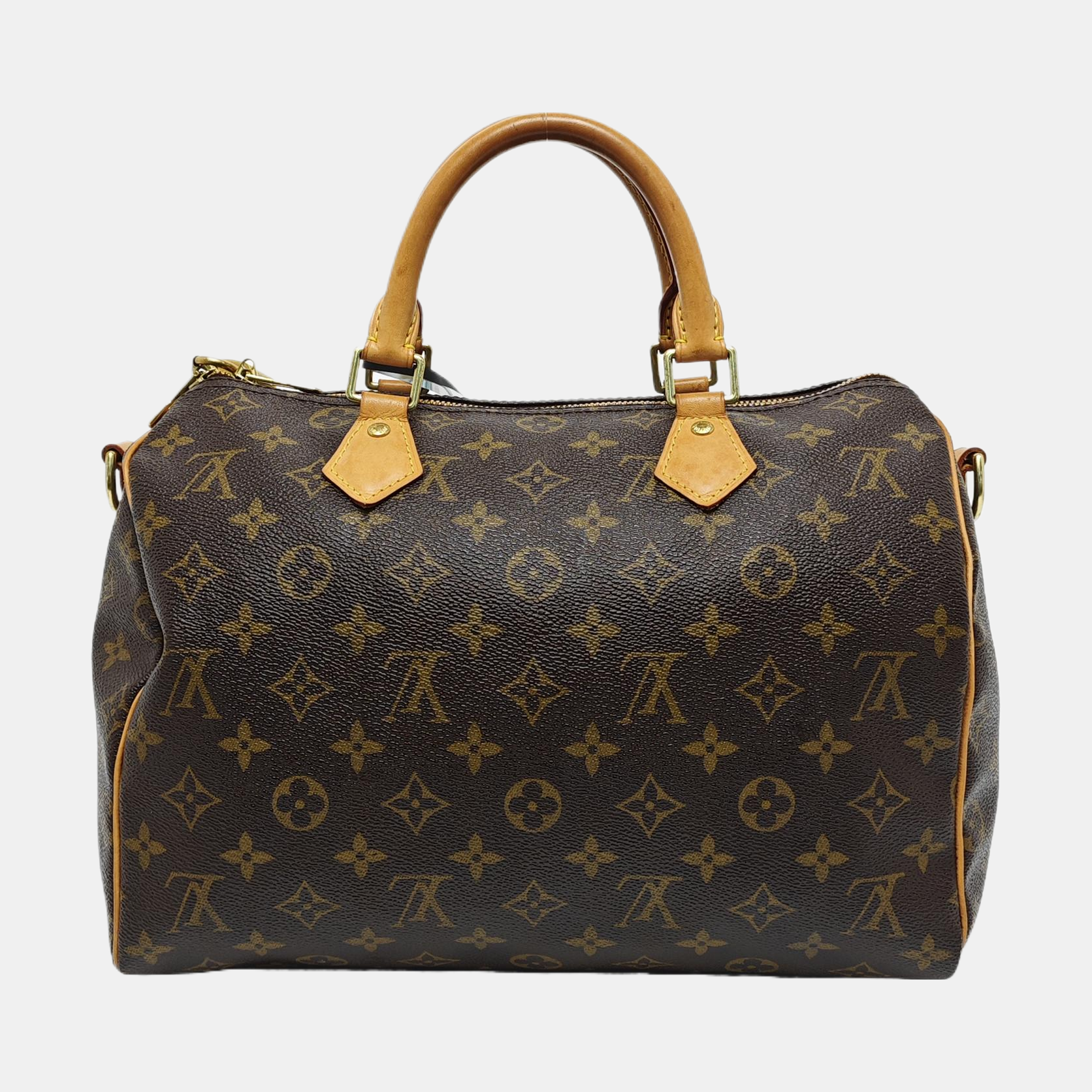 SPEEDY 30 Monogram Coated Canvas Brown