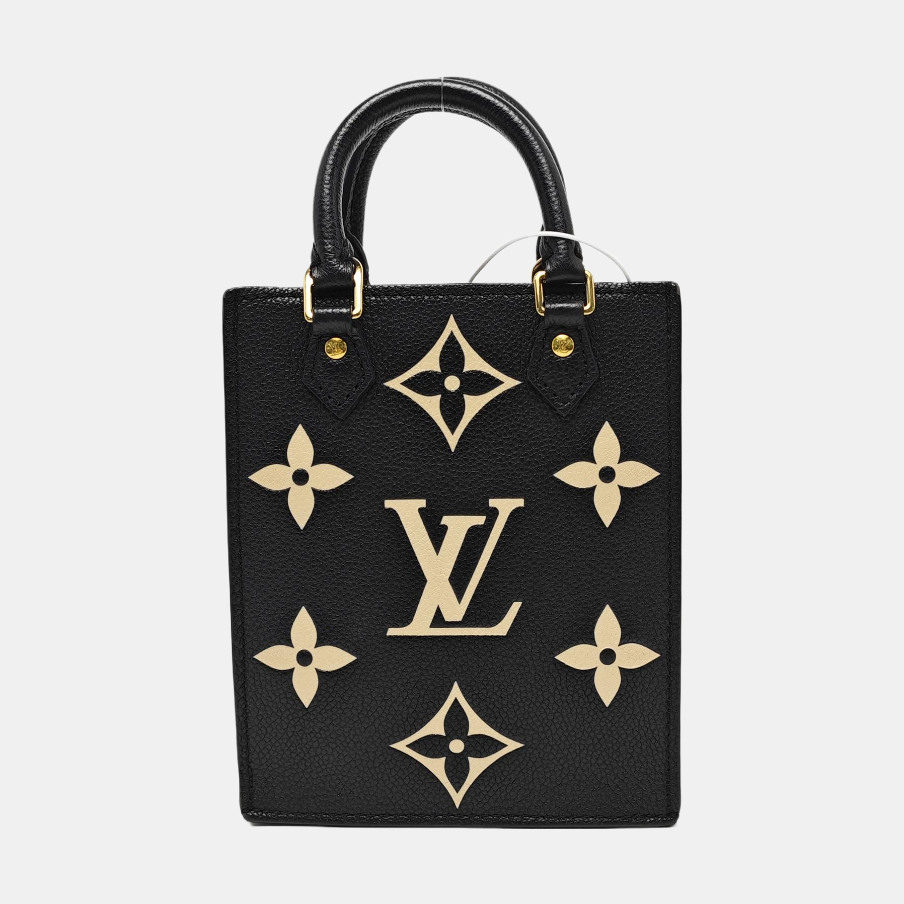 SAC PLAT Mini Monogram Calfskin Black