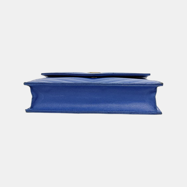 MONOGRAM WOC Chevron, Quilted Calfskin Blue
