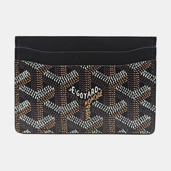 Coated Canvas Card Holder Black