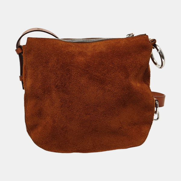 Suede Shoulder Bag Brown