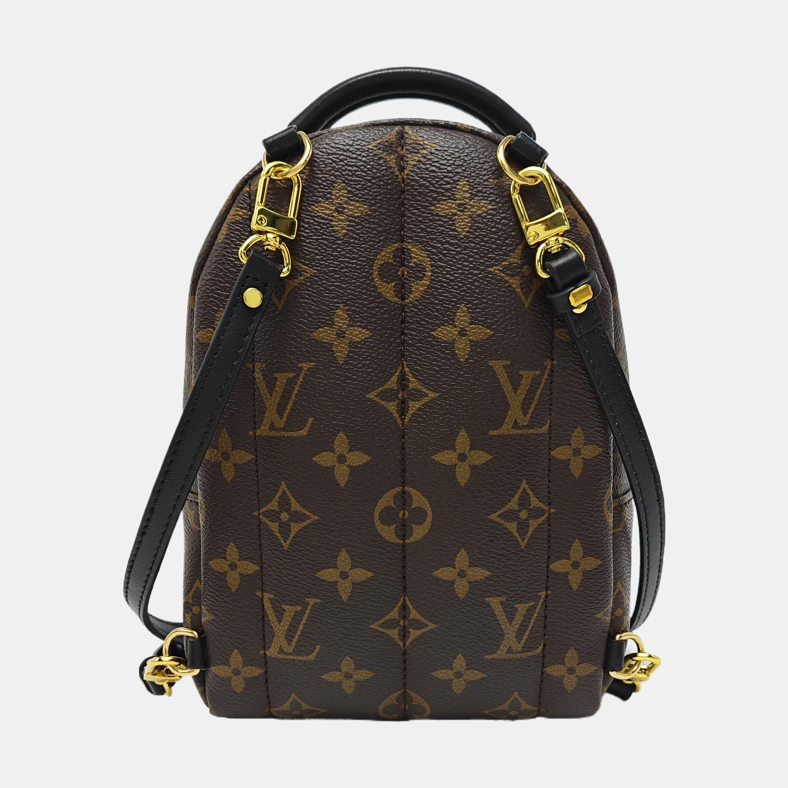 PALM SPRINGS Mini Monogram Coated Canvas Brown