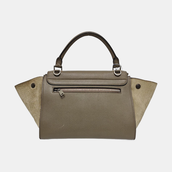 TRAPEZE Small Calfskin Gray