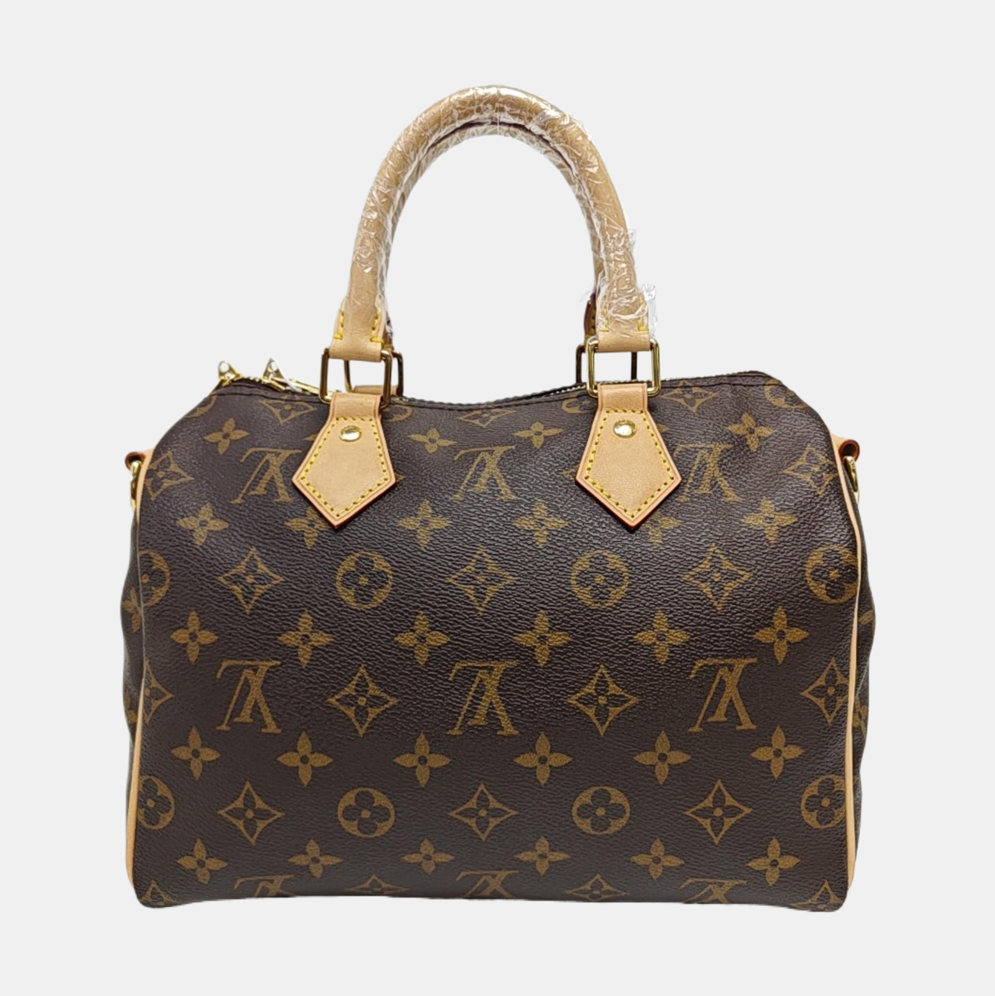 SPEEDY 25 Monogram Coated Canvas Brown