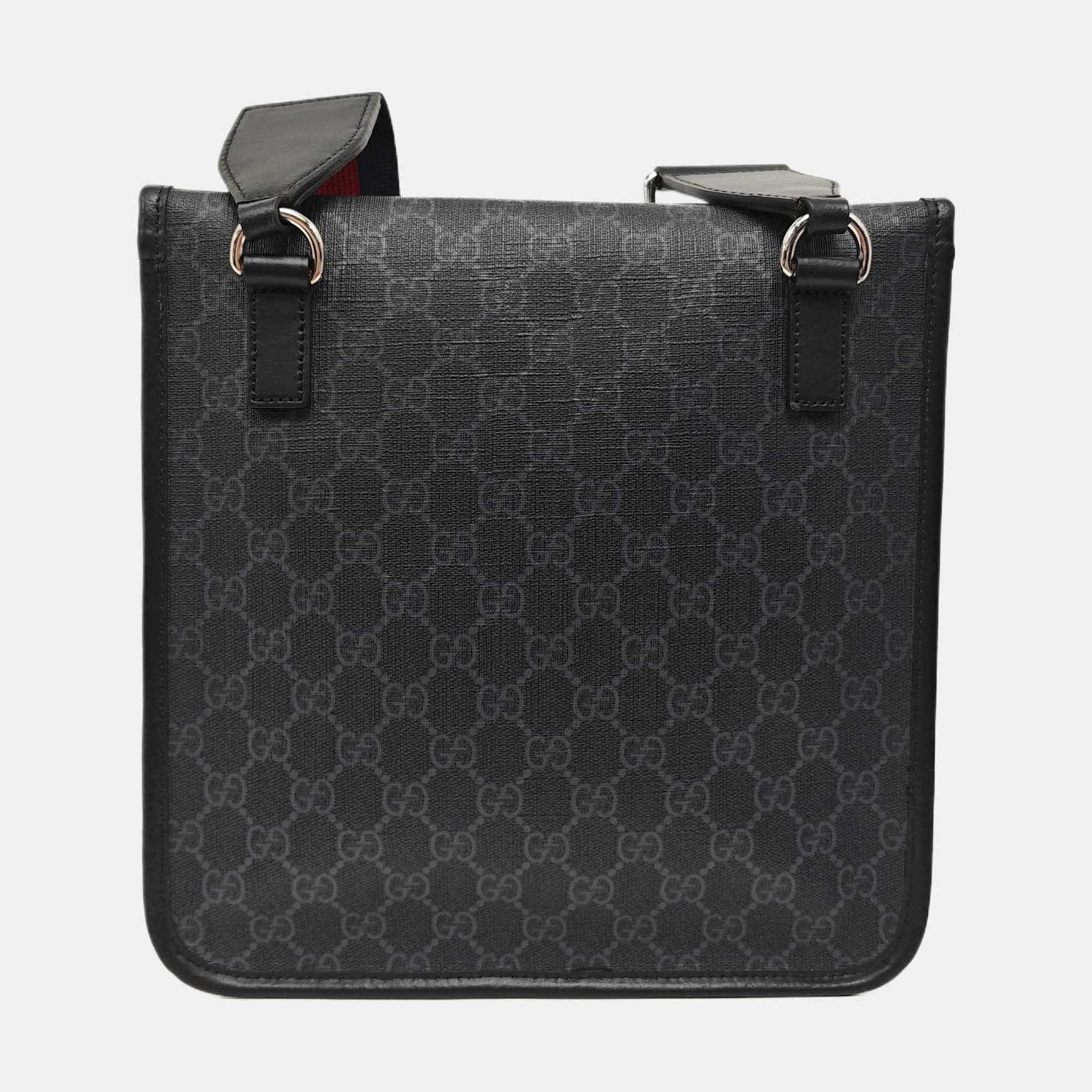 Monogram Coated Canvas Shoulder Bag Gray