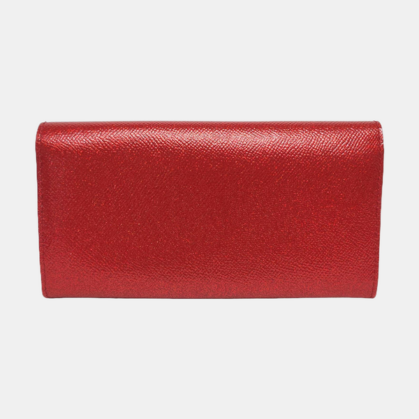 Patent Leather Wallet Red