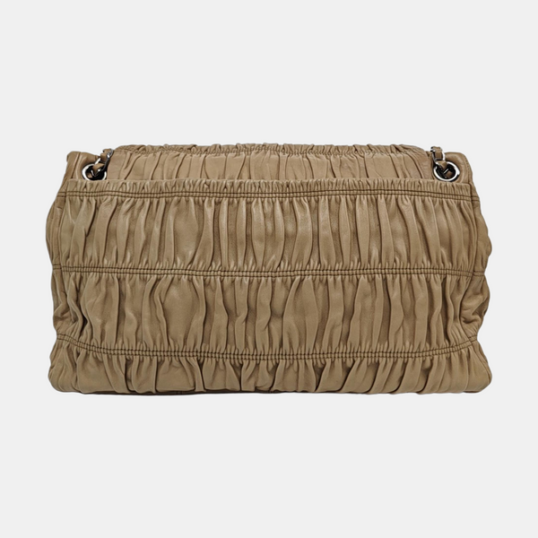 Gaufre Quilted Lambskin Beige