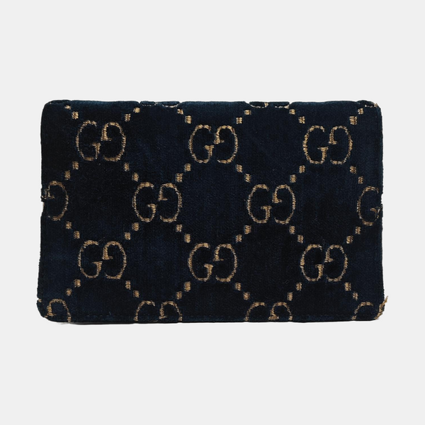 Dionysus Super Mini Monogram Velvet Blue