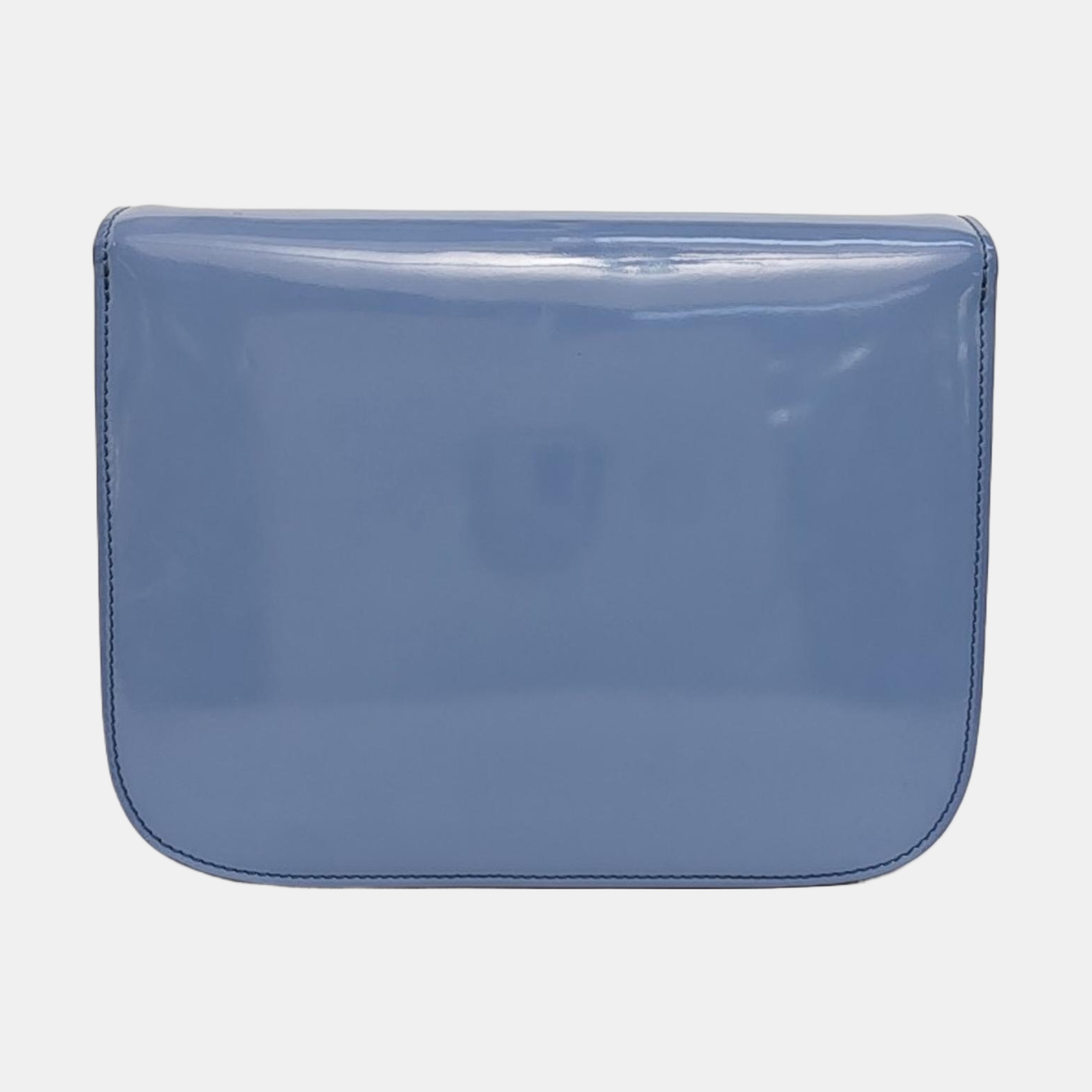 Authenticated pre-owned  CLASSIC BOX Medium Calfskin Blue - Shoulder Bag at Looply