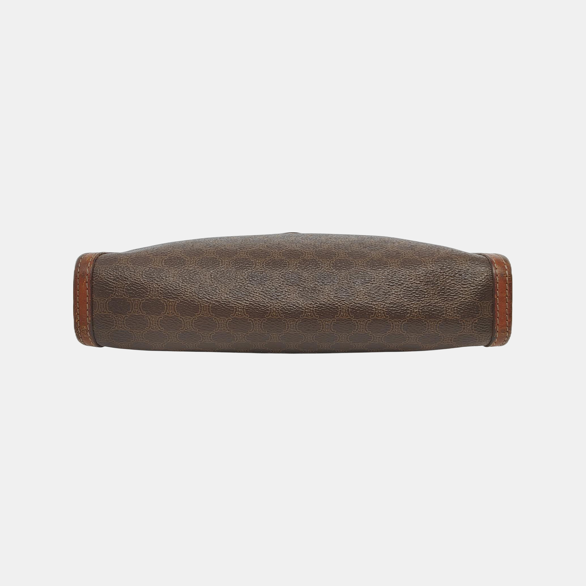 MACADAM CLUTCHES Coated Canvas Brown