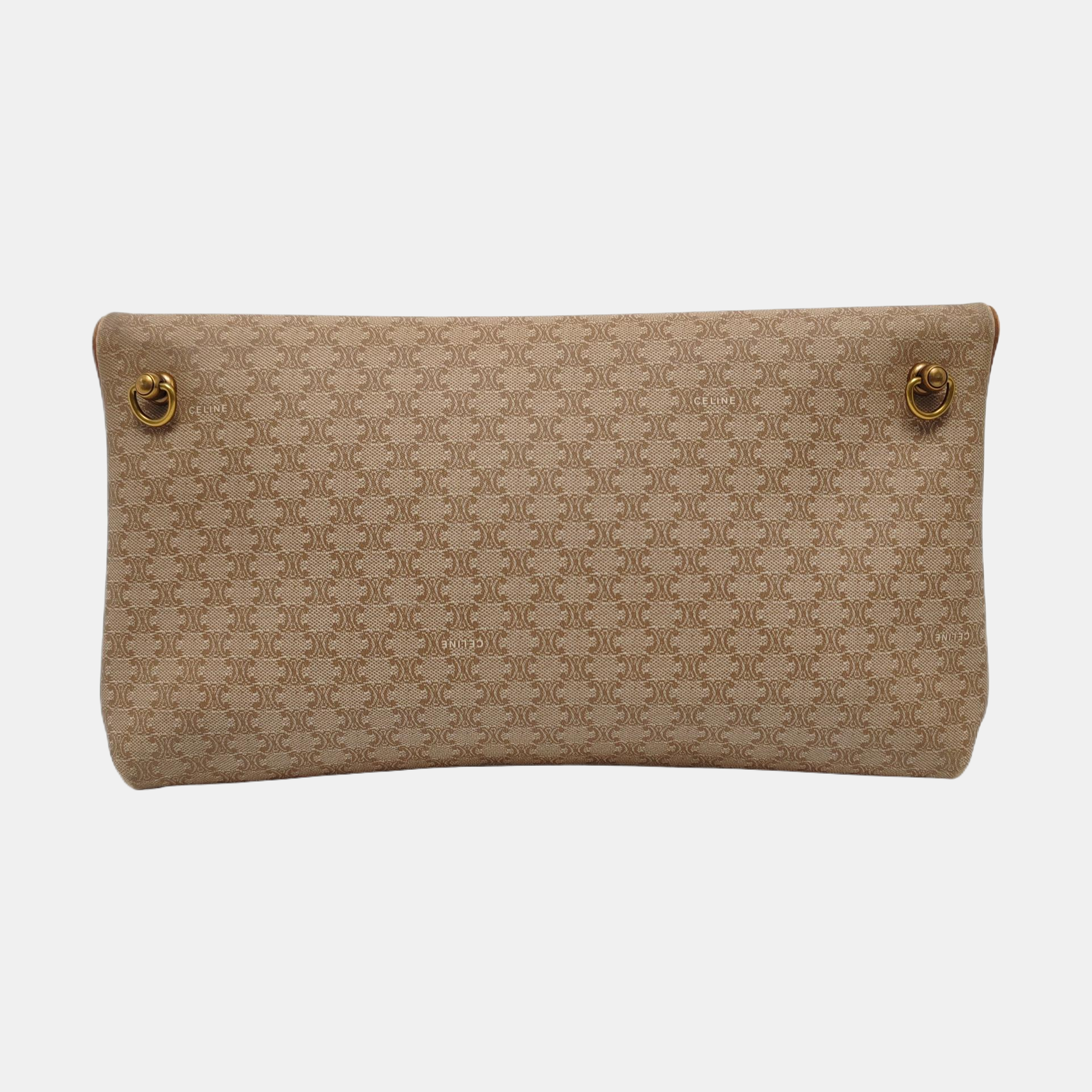 MACADAM CLUTCHES Coated Canvas Beige