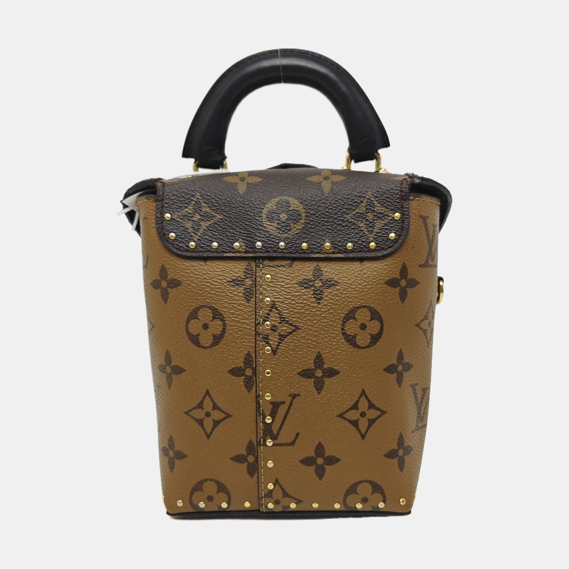 Monogram Coated Canvas Shoulder Bag Brown