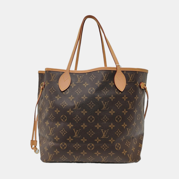 NEVERFULL MM Monogram Coated Canvas Brown