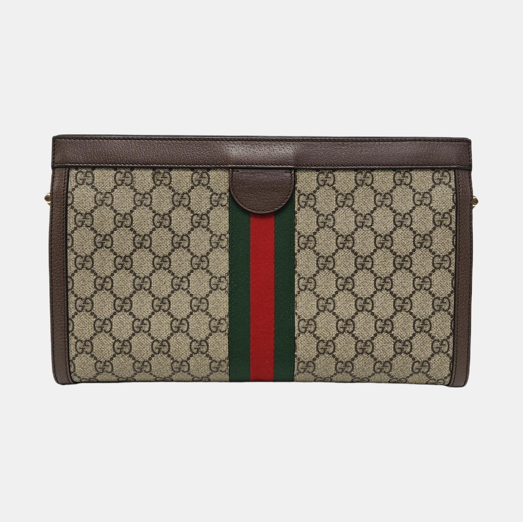 Ophidia Medium Monogram Coated Canvas Beige