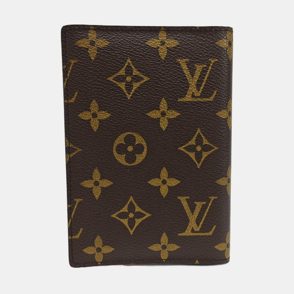 Monogram Coated Canvas Card Holder Brown