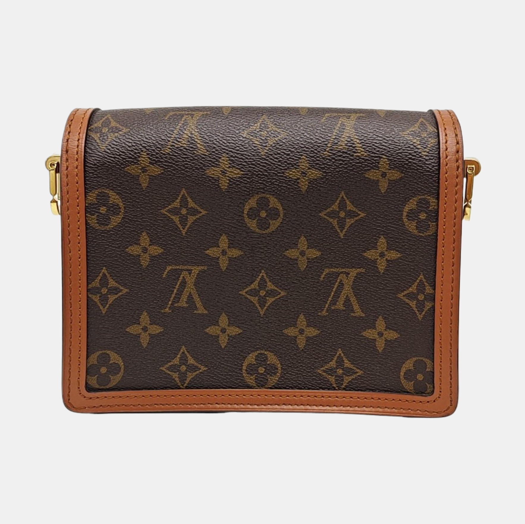 DAUPHINE Mini Monogram Coated Canvas Brown