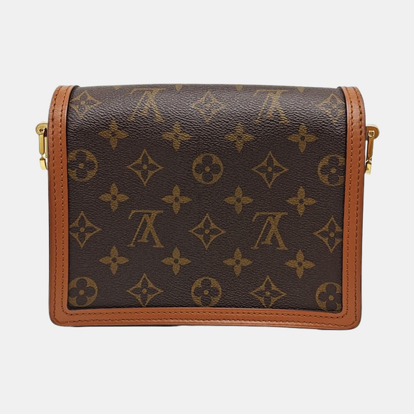 DAUPHINE Mini Monogram Coated Canvas Brown