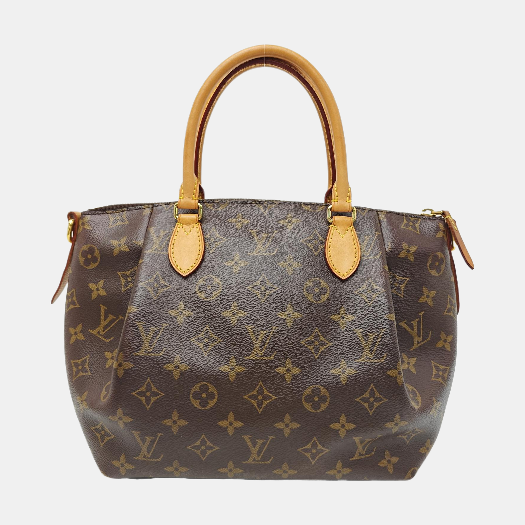TURENNE Monogram Coated Canvas Brown