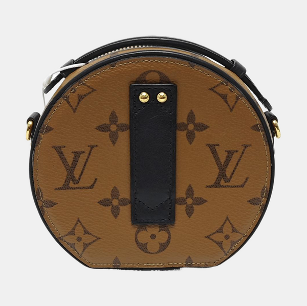 BOITE CHAPEAU Mini Monogram Coated Canvas Brown