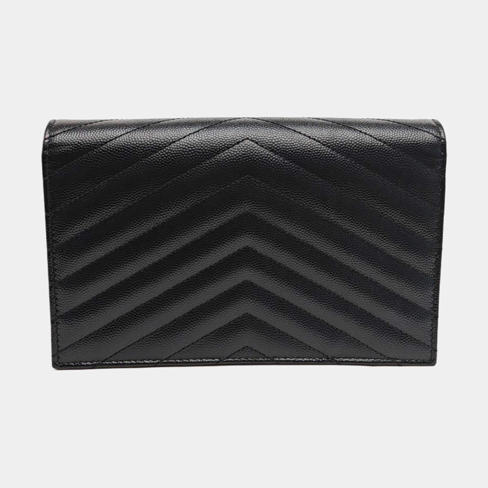 MONOGRAM Chevron Calfskin Black