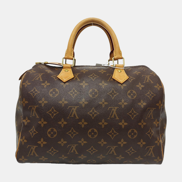 SPEEDY 30 Monogram Coated Canvas Brown