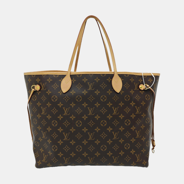 NEVERFULL GM Monogram Coated Canvas Brown