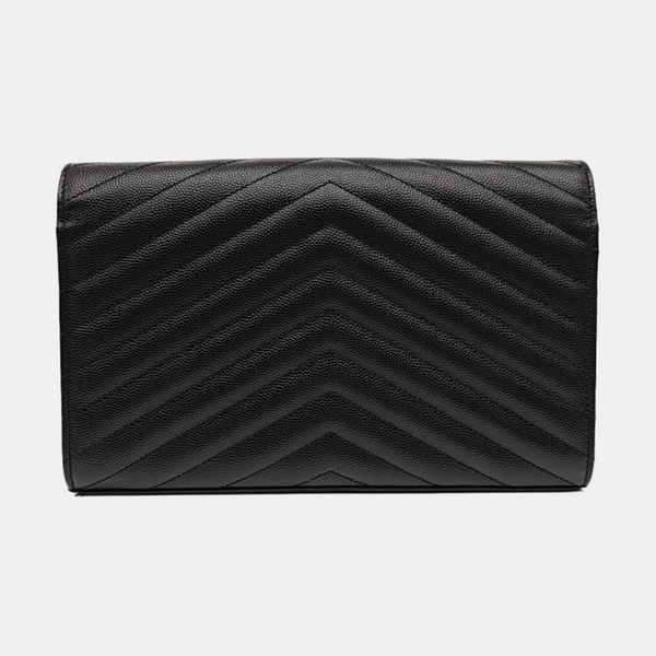MONOGRAM Medium Chevron Calfskin Black