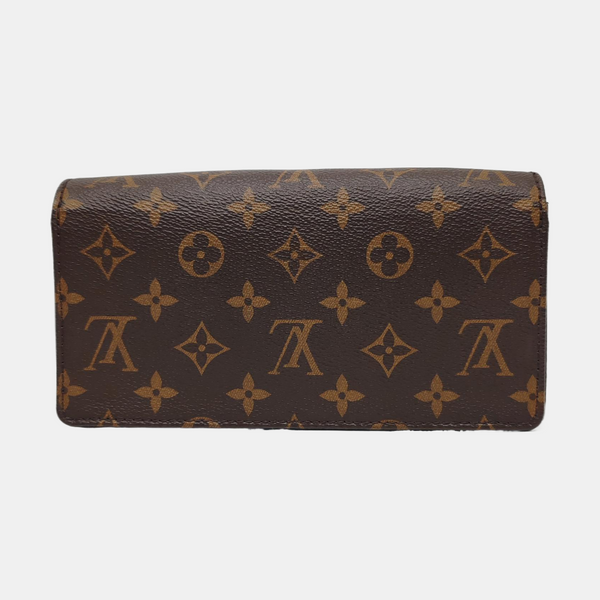 Lily Monogram Coated Canvas Brown