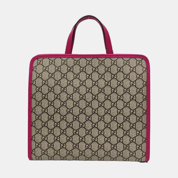 Children’s GG Bucket Monogram Coated Canvas Beige