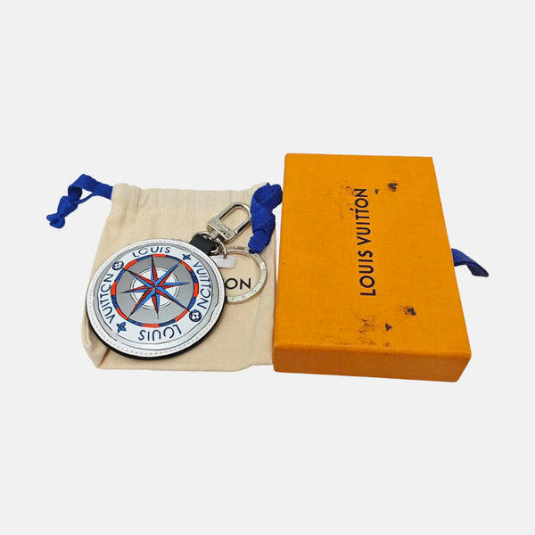 Leather Bag Charm Silver
