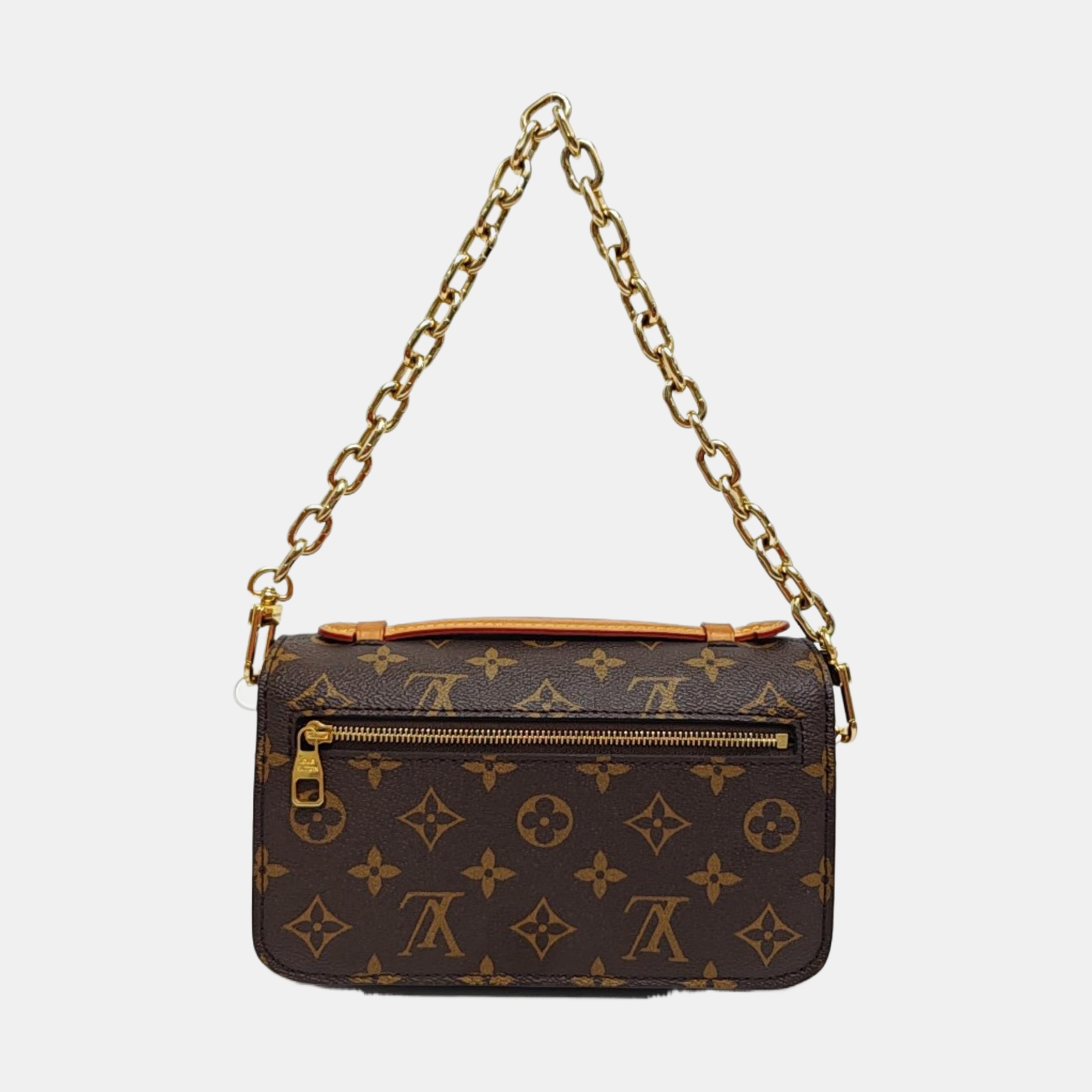 MÉTIS EAST WEST Monogram Coated Canvas Brown