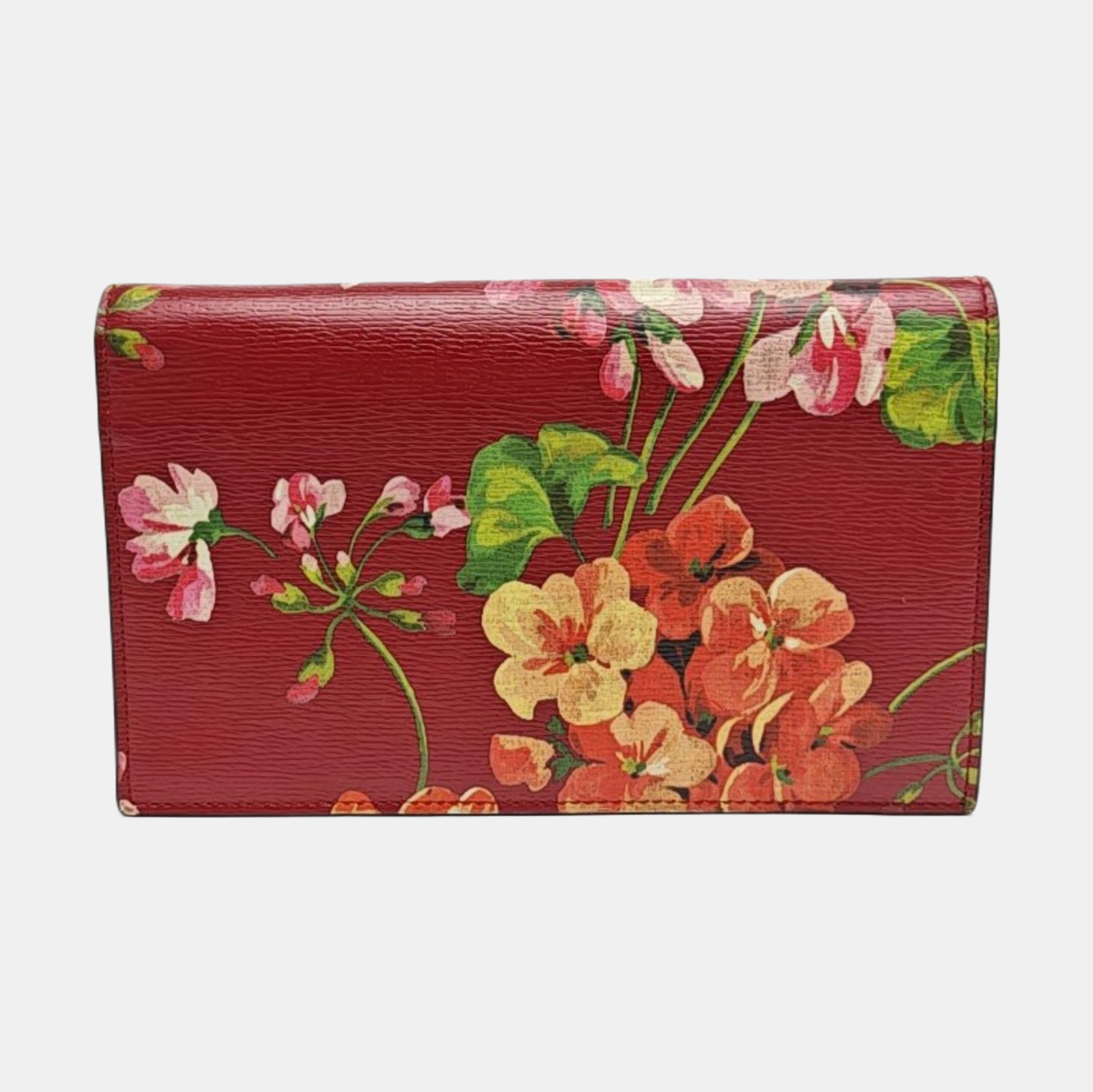 Interlocking G Small Calfskin Red