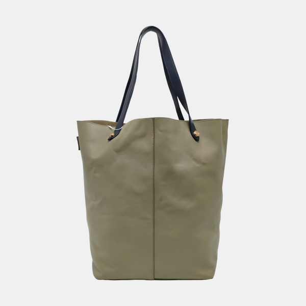 Calfskin Bucket Bag Medium Green