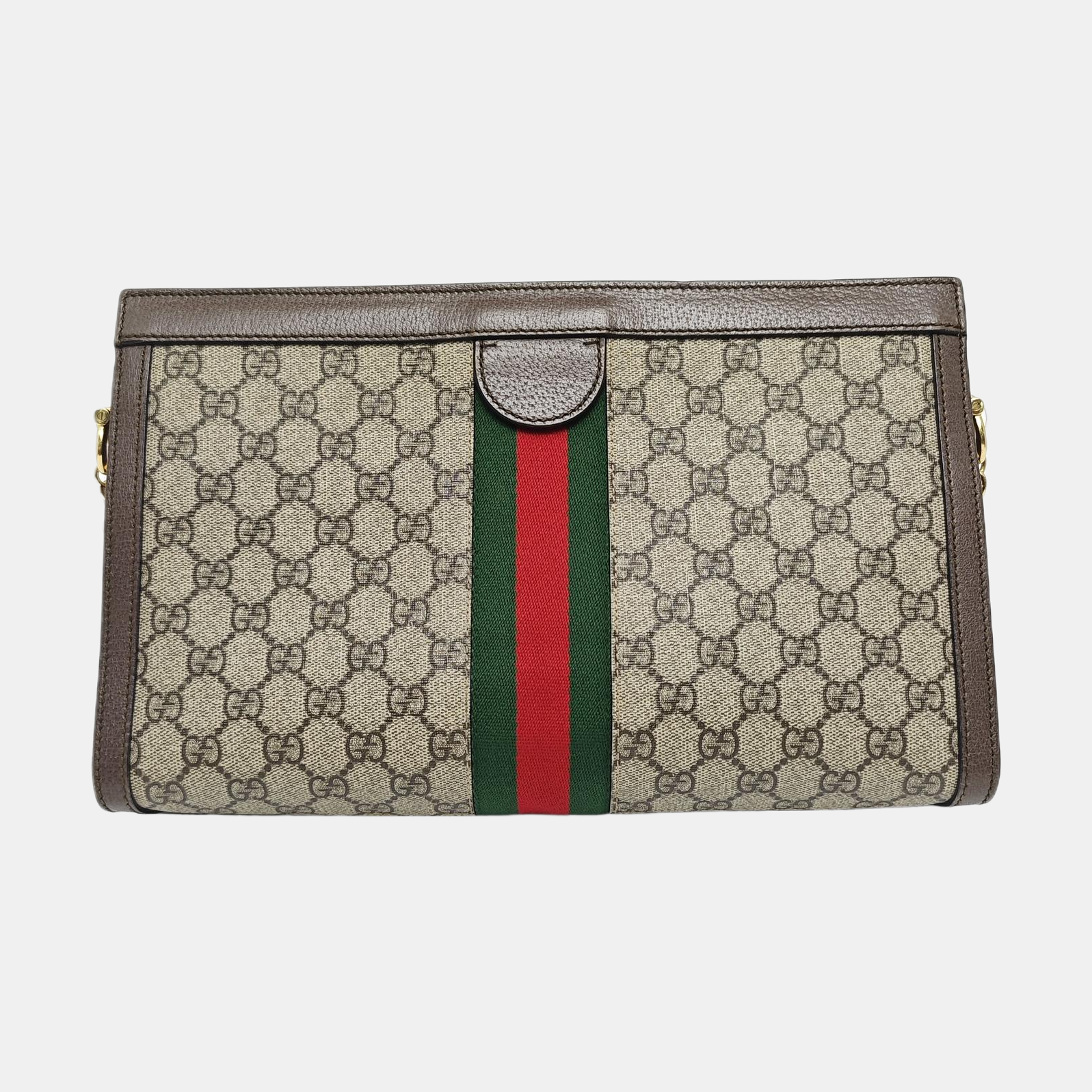 Ophidia Medium Monogram Coated Canvas Beige