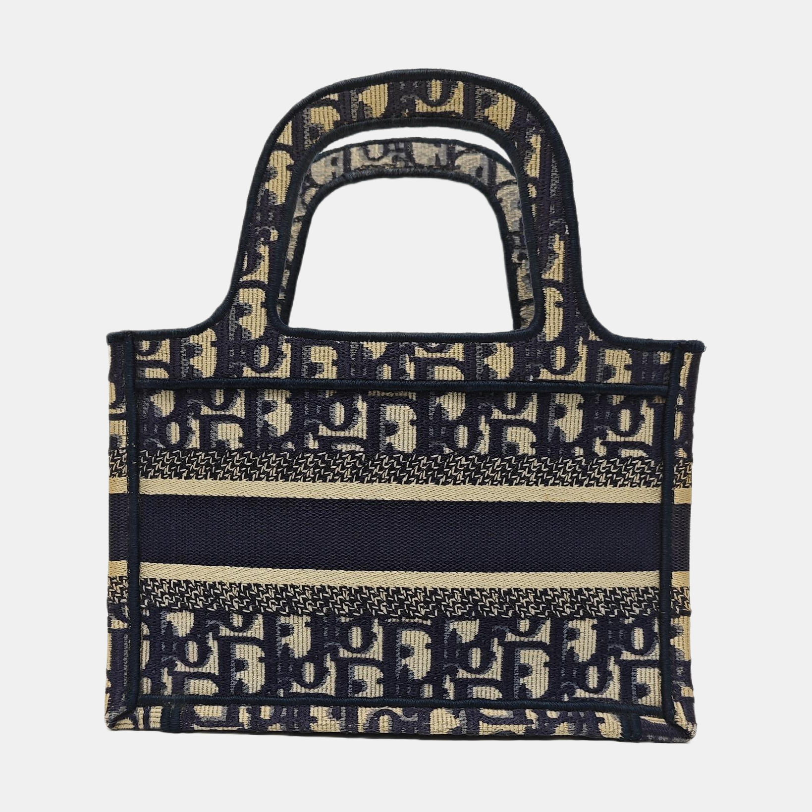 Book Tote Mini Oblique Canvas Blue