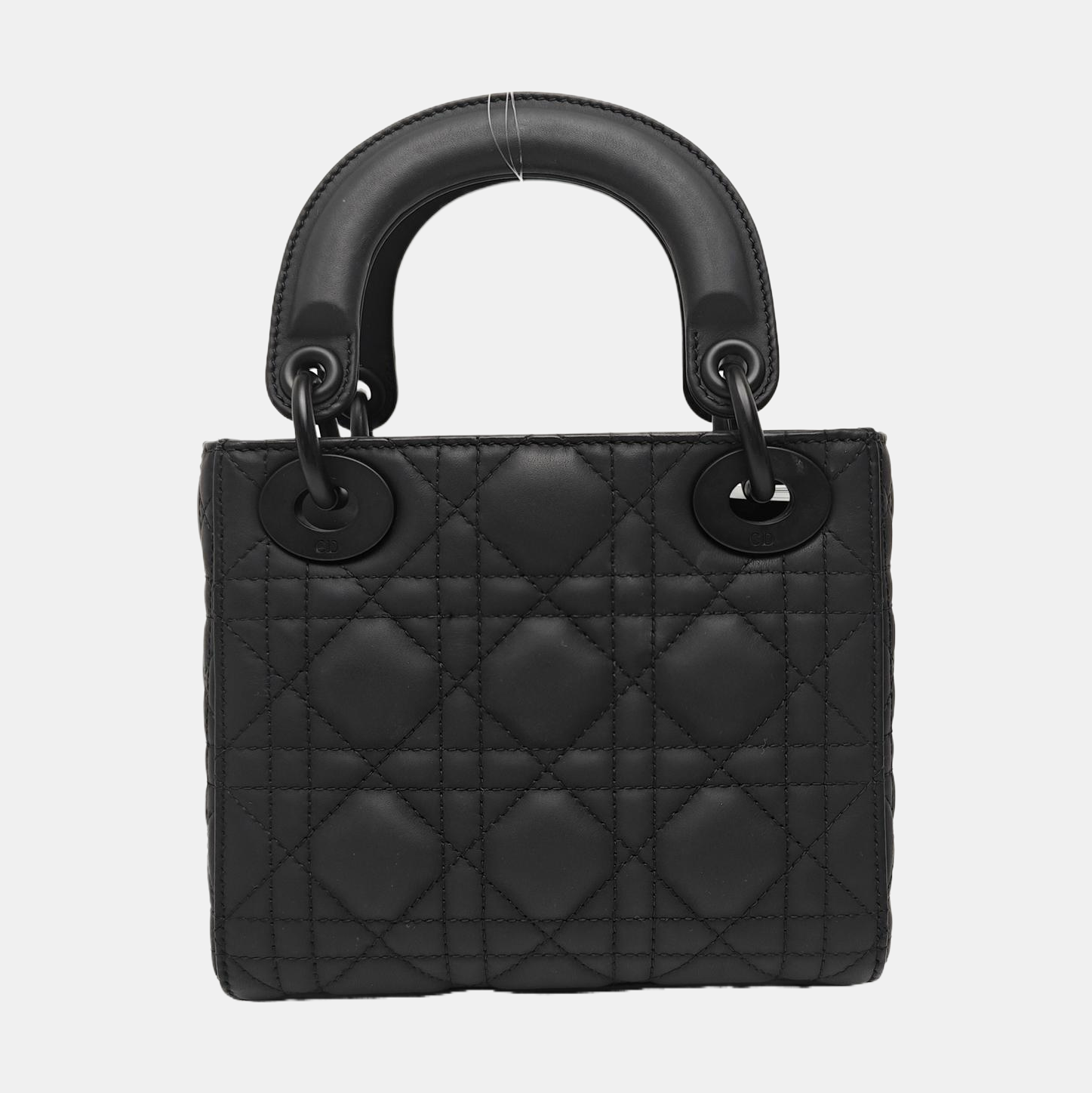 Lady Dior Mini Cannage Calfskin Black