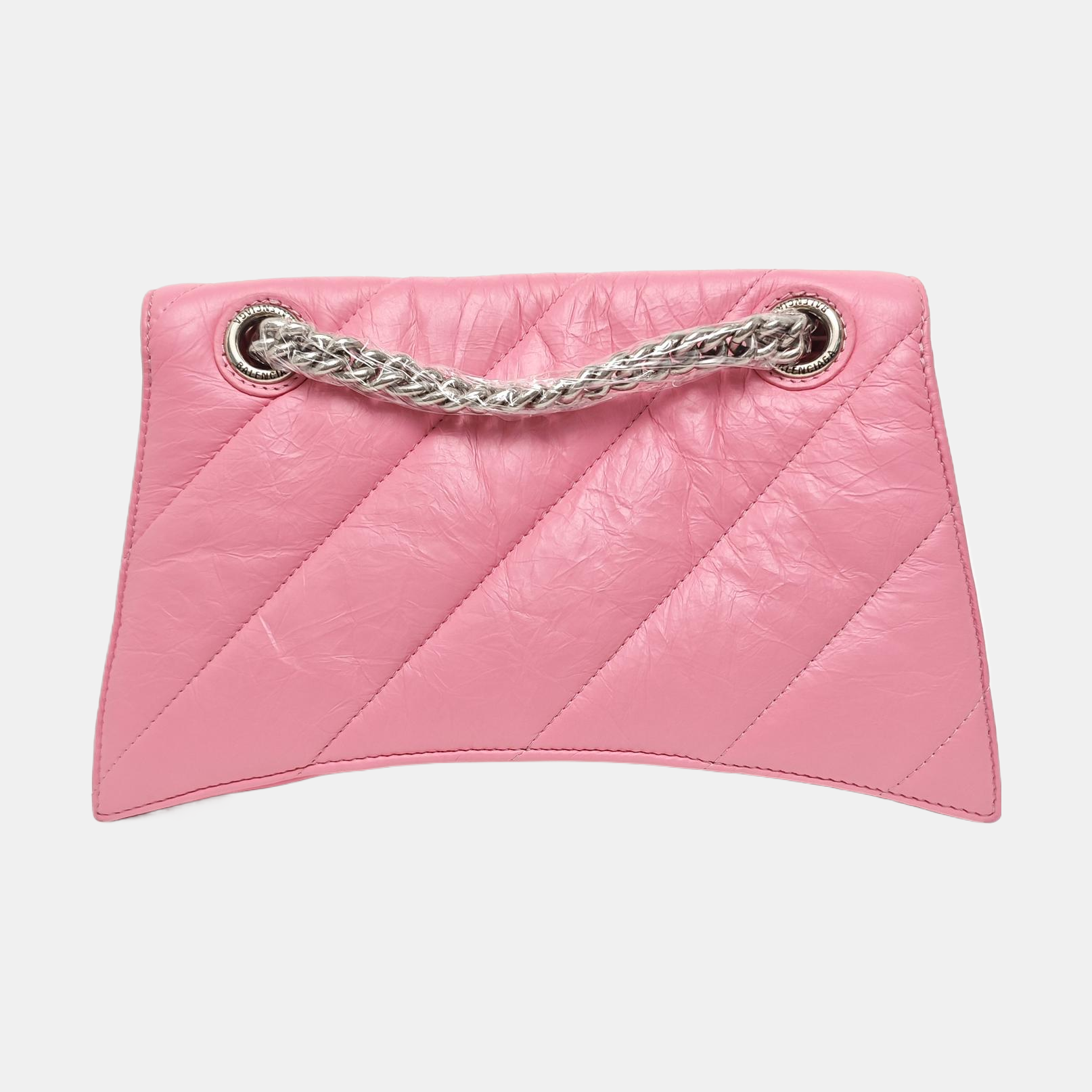 Hourglass Small Quilted Lambskin Pink