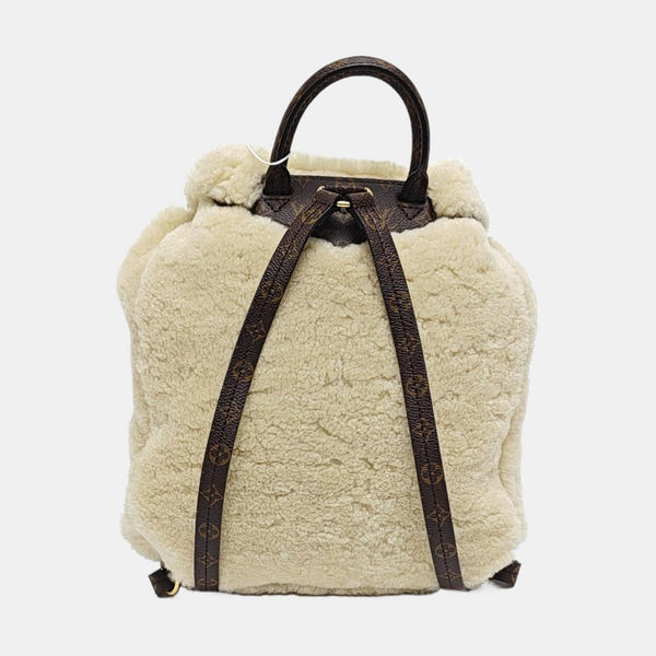 TEDDY Monogram Sheepskin Beige