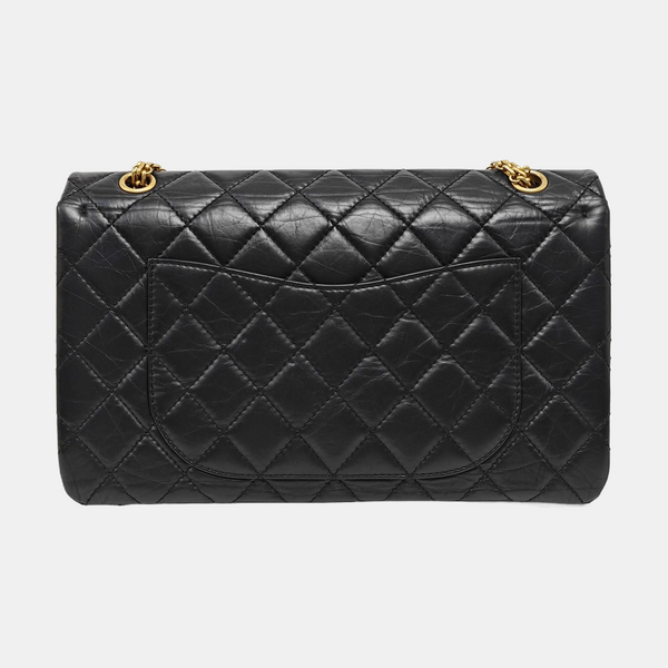 2.55 Maxi Quilted Calfskin Black