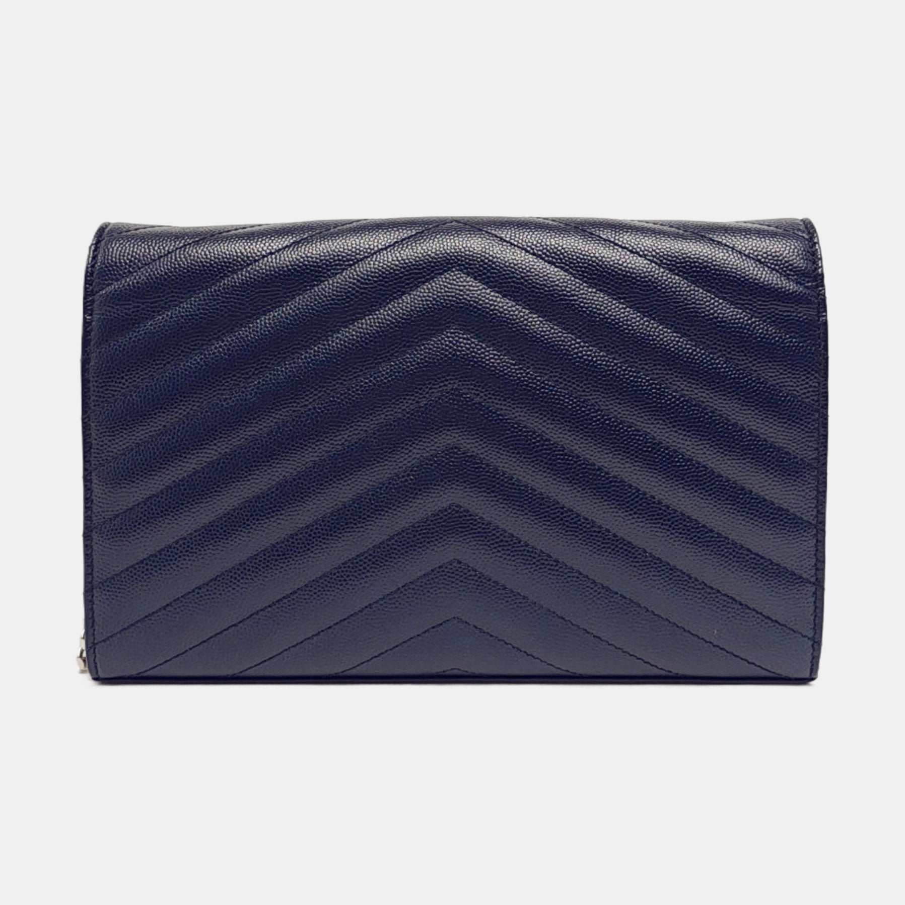 MONOGRAM Chevron Calfskin Blue