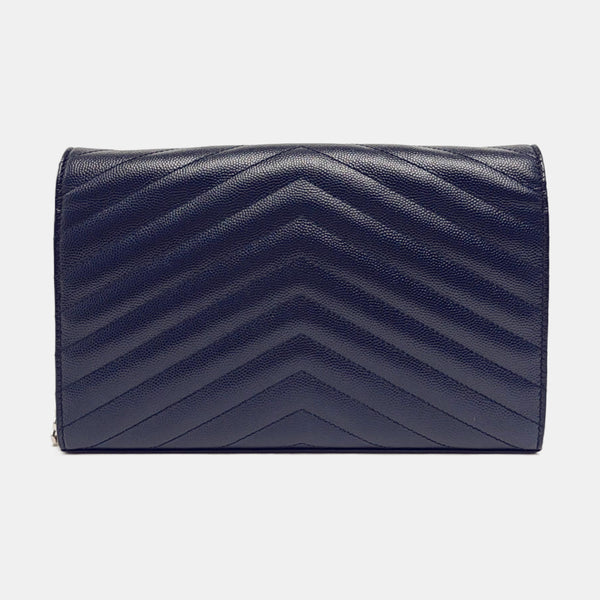 MONOGRAM Chevron Calfskin Blue