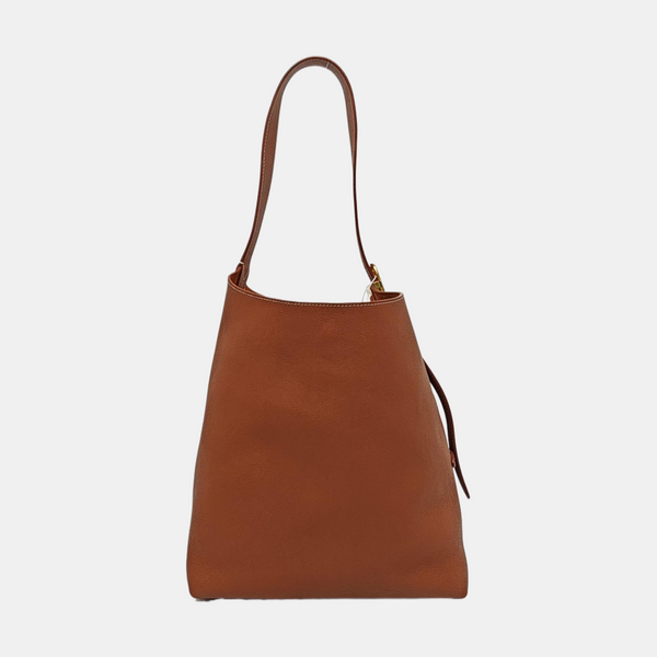 LOW KEY HOBO MM Monogram Calfskin Brown