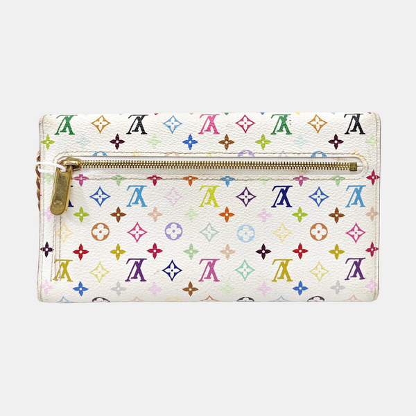LV × TM EUGENIE Monogram Coated Canvas White Wallet
