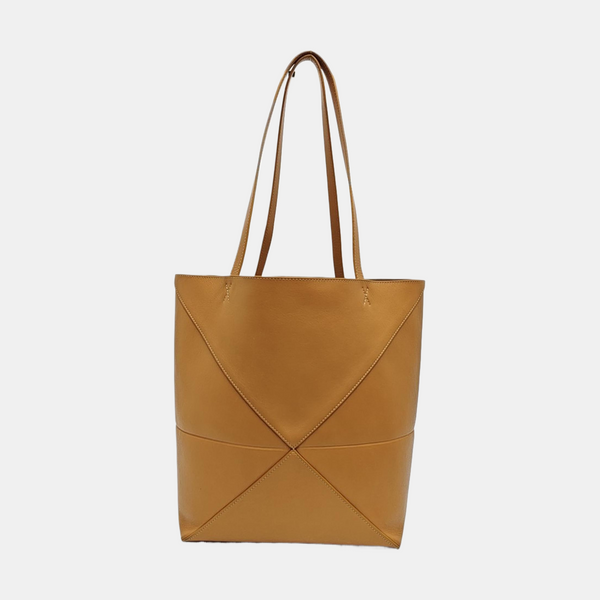 Puzzle Fold Medium Calfskin Brown