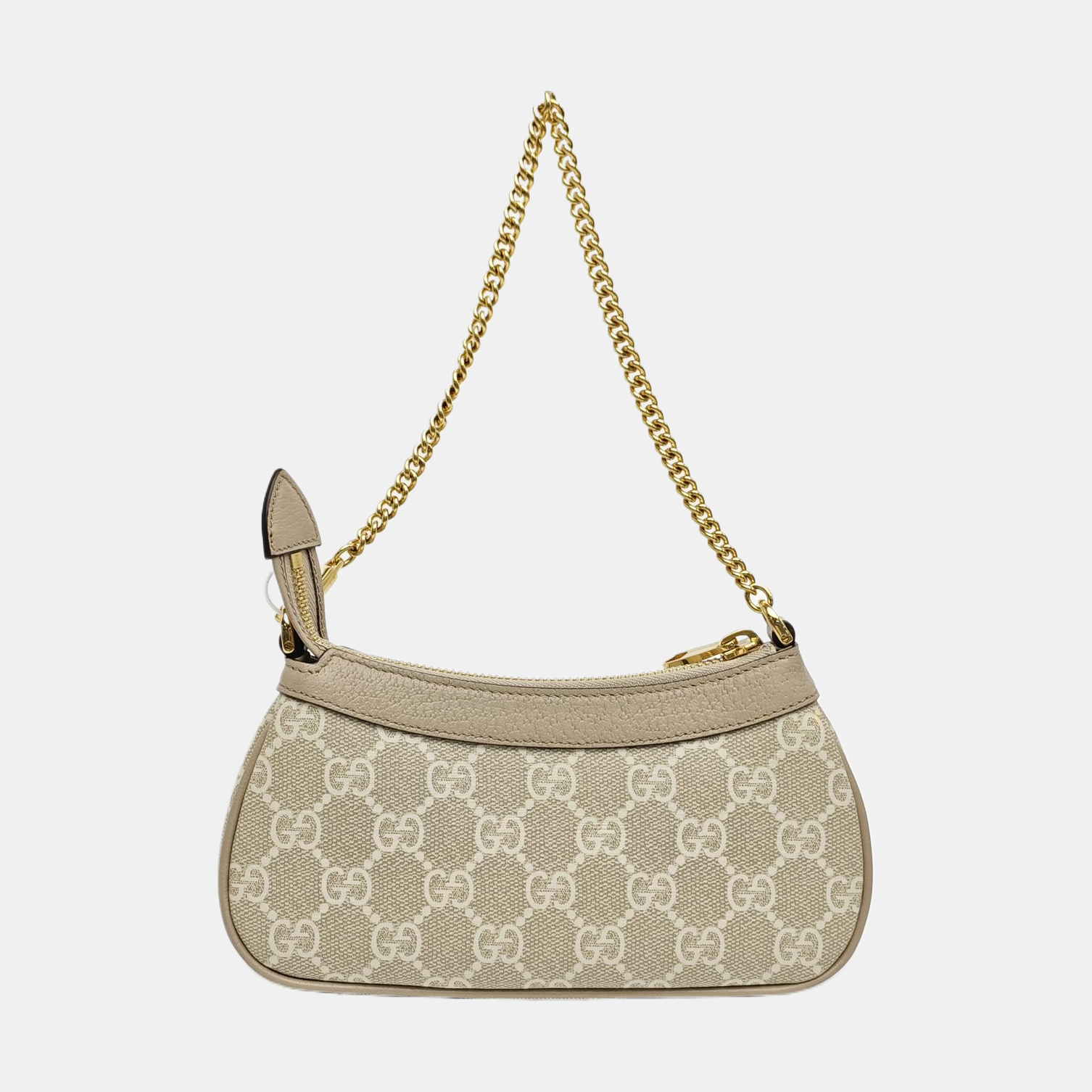Ophidia Mini Monogram Coated Canvas Beige