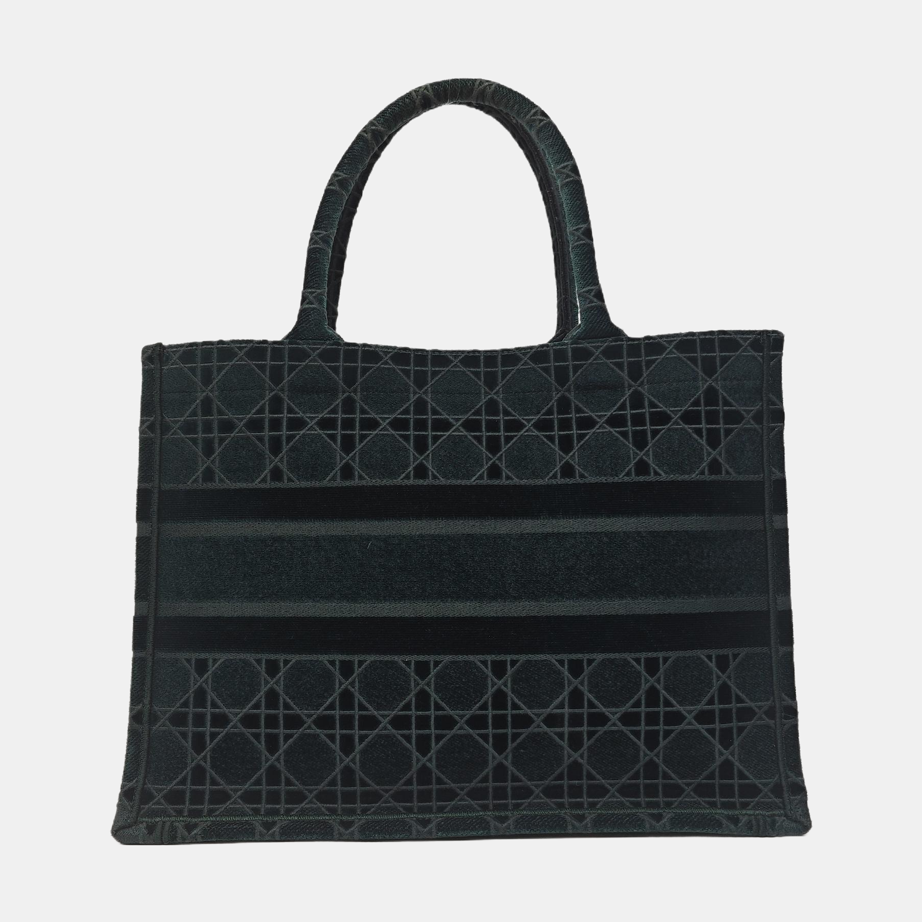 Authenticated pre-owned  Book Tote Medium Velvet Green - Tote Bag at Looply