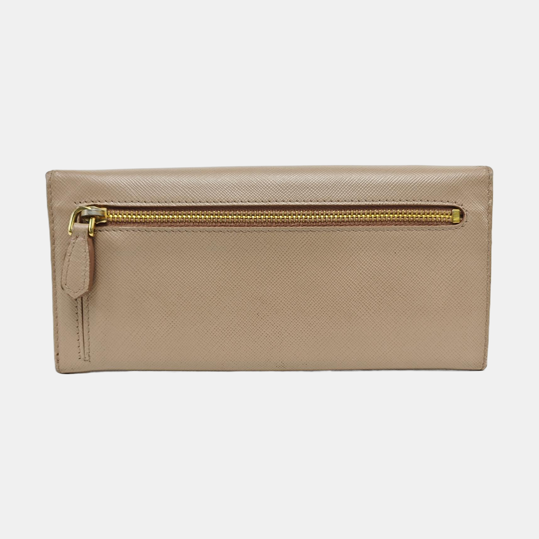 Saffiano Calfskin Wallet Beige