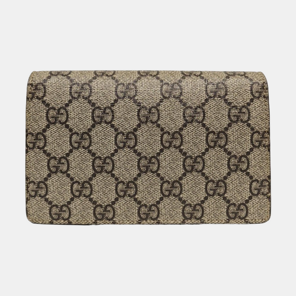 Dionysus Super Mini Monogram Coated Canvas Beige