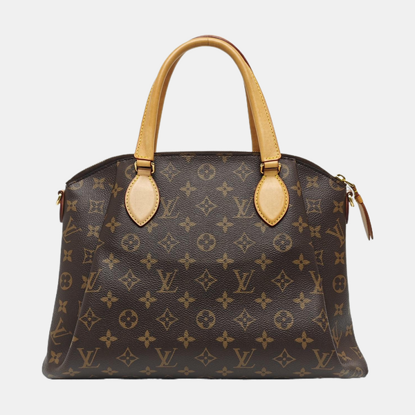 RIVOLI MM Monogram Coated Canvas Brown