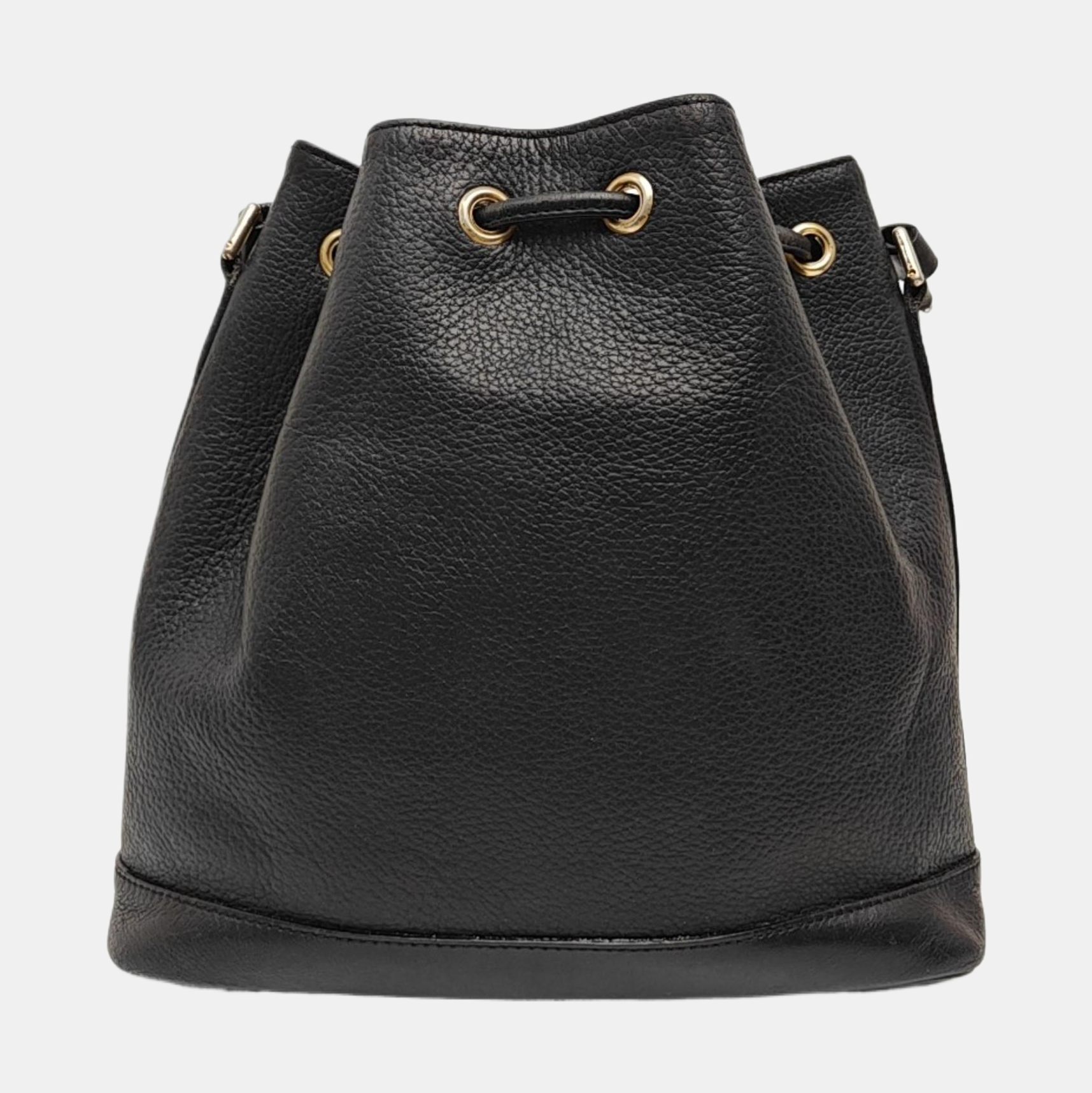 Calfskin Bucket Bag Black
